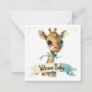 Pequeña Tarjeta de Bienvenida al Nuevo Bebé