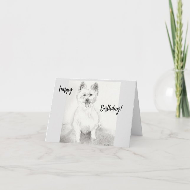 Pequeña tarjeta de bienvenida de cumpleaños feliz (Anverso)