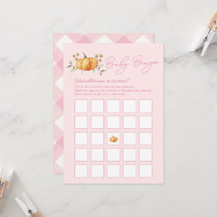 Pequeña tarjeta de bingo Baby Shower Chica de cala