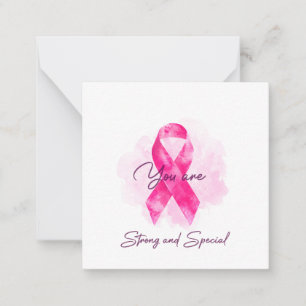 Pequeña Tarjeta de cáncer de mama fuerte