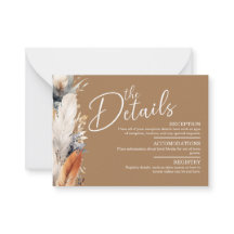 Tarjeta de código QR para el gabinete Boho moderno