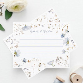 Pequeña tarjeta de consejo Baby Shower para flores