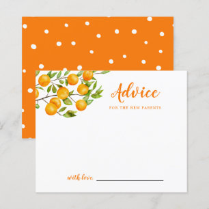 Pequeña tarjeta de consejo de Baby Shower cutie