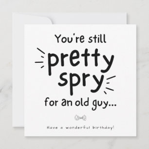 Pequeña Tarjeta de cumpleaños para el viejo