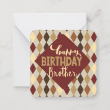 Tarjeta de cumpleaños para hermano