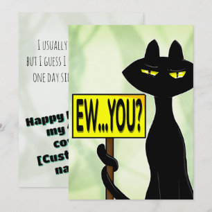 Pequeña Tarjeta de cumpleaños sarcástica Bad Boogie