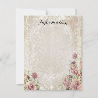 Pequeña Tarjeta de detalles antiflorales