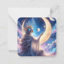 Pequeña Tarjeta de Día de San Valentín Magical Moon Goddes