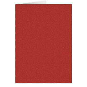 Pequeña tarjeta de diseño de corazones rojos
