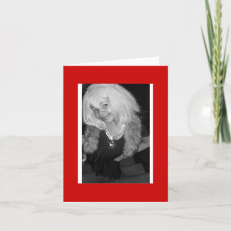 Pequeña tarjeta de diva