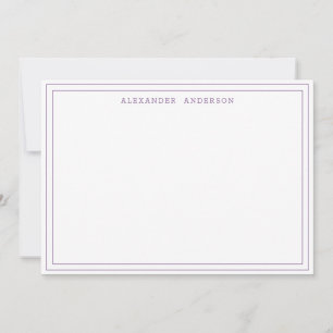 Pequeña Tarjeta de doble borde profesional de malva modern