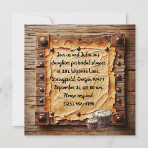 Pequeña Tarjeta de ducha de novia