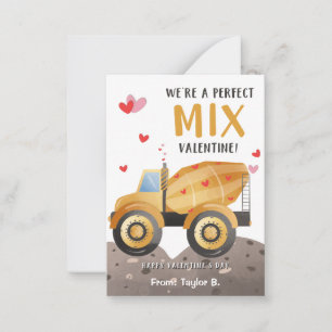 Pequeña Tarjeta de El día de San Valentín de aula de const