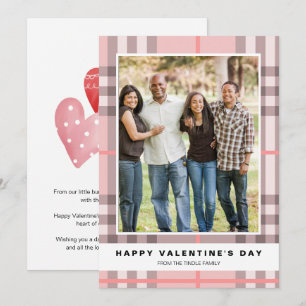 Pequeña Tarjeta de El día de San Valentín de foto de coraz