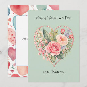 Pequeña Tarjeta de El día de San Valentín de fotografía de