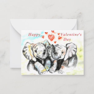 Pequeña Tarjeta de El día de San Valentín romántica para e