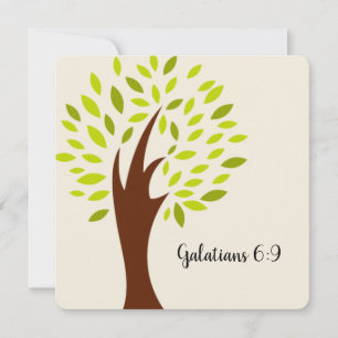 Pequeña Tarjeta de escritura para galatianos 6:9
