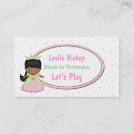 Pequeña tarjeta de fecha de princesa Mommy Play