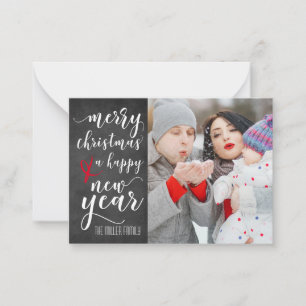 Pequeña Tarjeta de felicitación de fotos de navidad en Cha