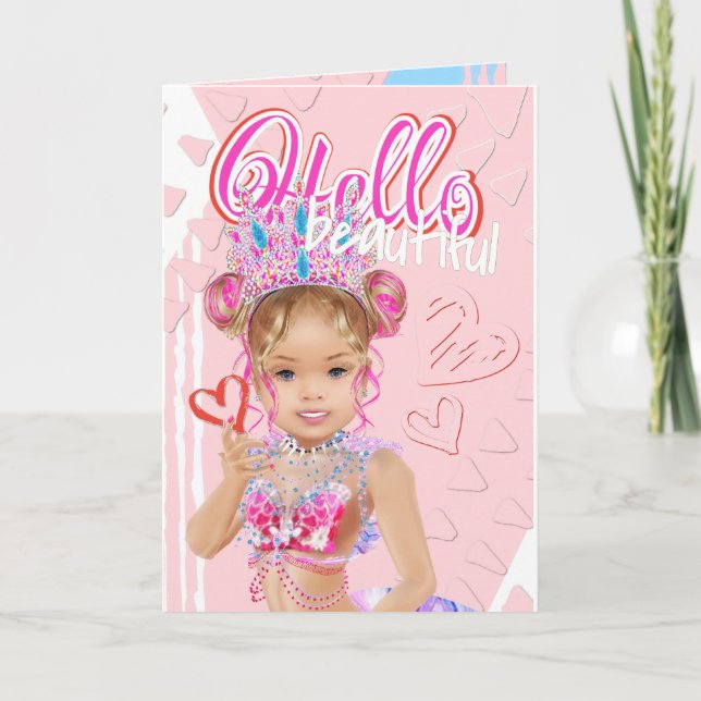 Pequeña tarjeta de felicitación de Sirena (Anverso)