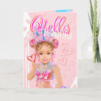 Pequeña tarjeta de felicitación de Sirena