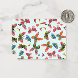Pequeña Tarjeta de Felicitación del Jardín de Mariposas Co