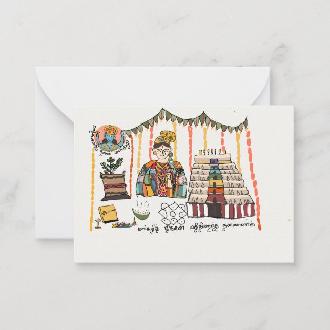 Pequeña Tarjeta de felicitación diseñada por Markazhi (Anverso)