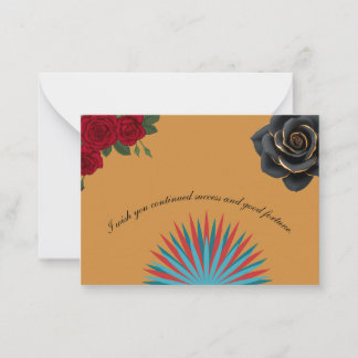 Pequeña Tarjeta de Felicitación Elegante y Colorida
