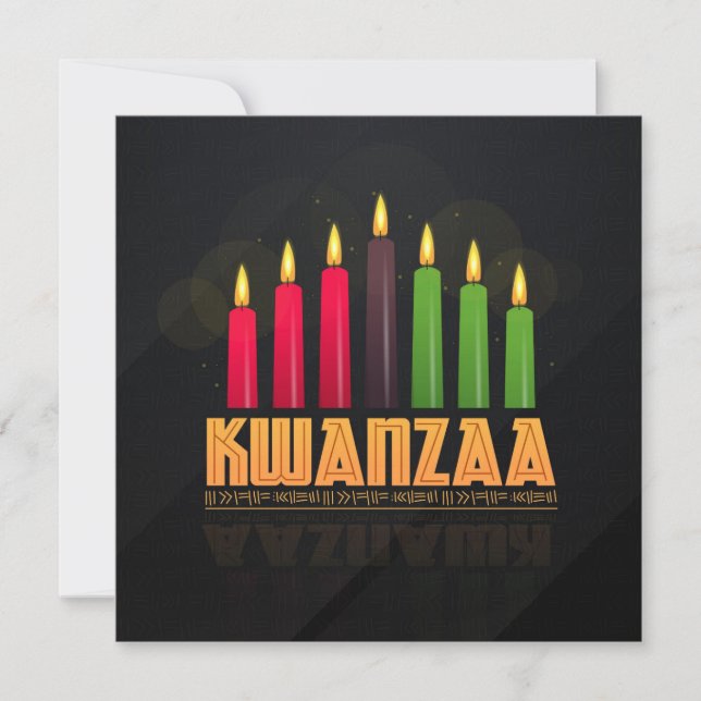 Pequeña Tarjeta de felicitación Kwanzaa (Anverso)