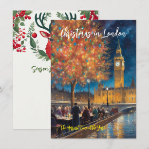 Pequeña Tarjeta de Felicitación 'Navidad en Londres'