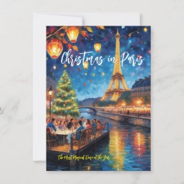 Pequeña Tarjeta de Felicitación 'Navidad en París'