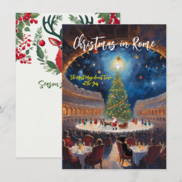 Pequeña Tarjeta de Felicitación 'Navidad en Roma'