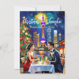 Pequeña Tarjeta de Felicitación 'Navidad en Shanghai'