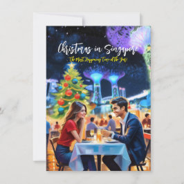 Pequeña Tarjeta de Felicitación 'Navidad en Singapur'