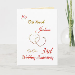 Pequeña tarjeta de felicitación para diseño de 3º