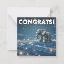 Pequeña Tarjeta de felicitación para felicitaciones