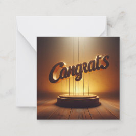 Pequeña Tarjeta de felicitación para felicitaciones