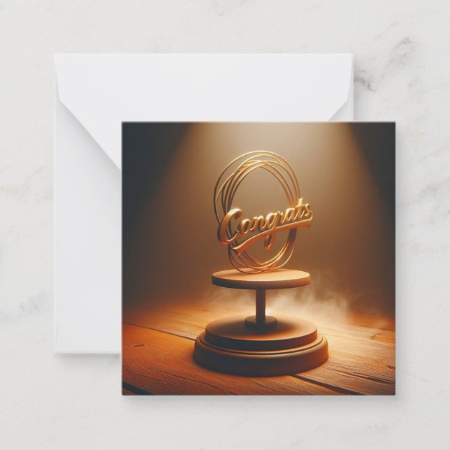 Pequeña Tarjeta de felicitación para felicitaciones (Anverso)