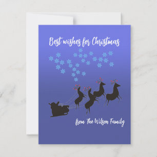 Pequeña Tarjeta de felicitación para Navidades planos pers