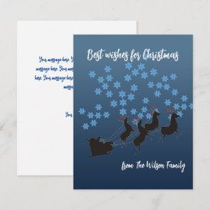 Pequeña Tarjeta de felicitación para Navidades planos pers