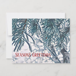 Pequeña Tarjeta de Felicitación para Temporadas Invernal