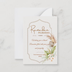 Pequeña Tarjeta de felicitación personalizada de Ramadan M