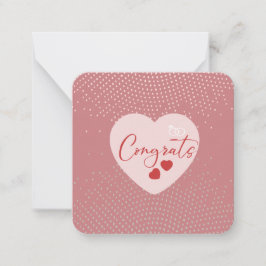 Pequeña Tarjeta de felicitación por tu compromiso