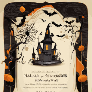 Pequeña Tarjeta de felicitaciones de Halloween