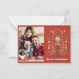 Pequeña Tarjeta de felicitaciones de invierno para Navidad