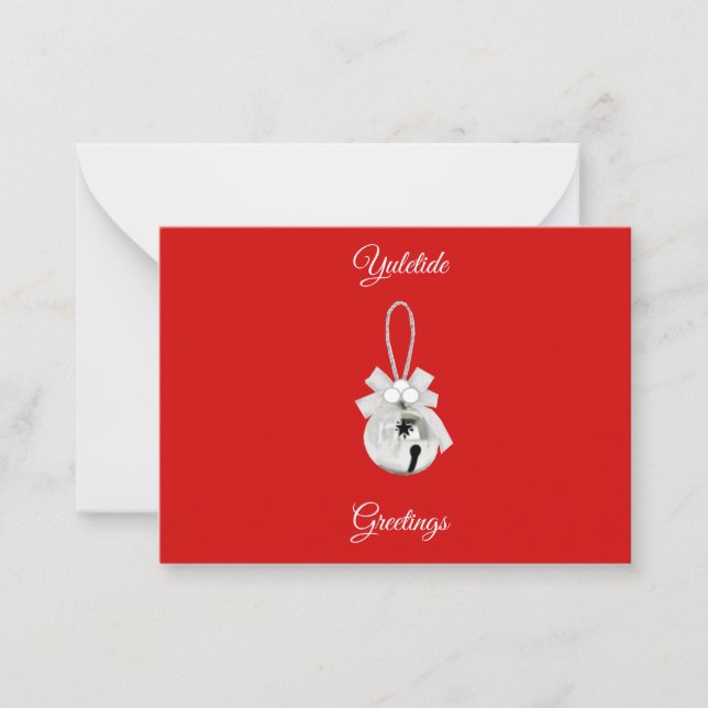 Pequeña Tarjeta de Felicitaciones Navideñas (Anverso)