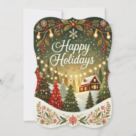 Pequeña Tarjeta de Felicitaciones Navideñas para Difundir 
