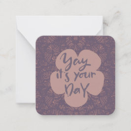 Pequeña Tarjeta de Feliz Cumpleaños