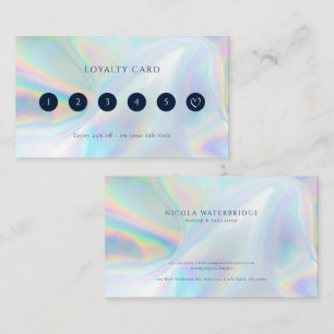 Pequeña Tarjeta de fidelidad comercial holográfica para ca