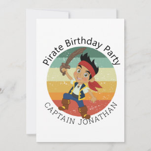 Pequeña Tarjeta de fiesta de niño pirata